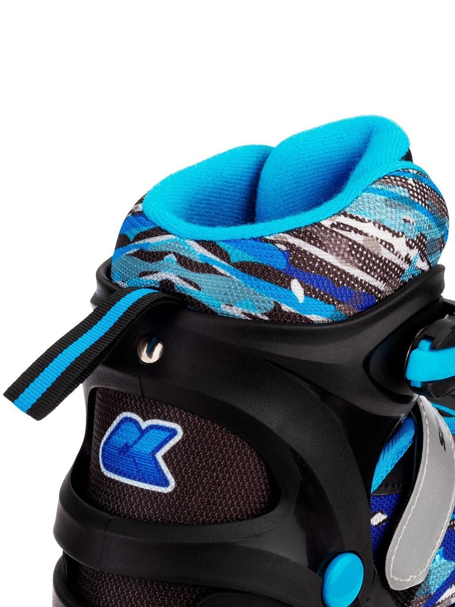 Раздвижные коньки CK-SK1108 Blue (светящийся ремешок в подарок)