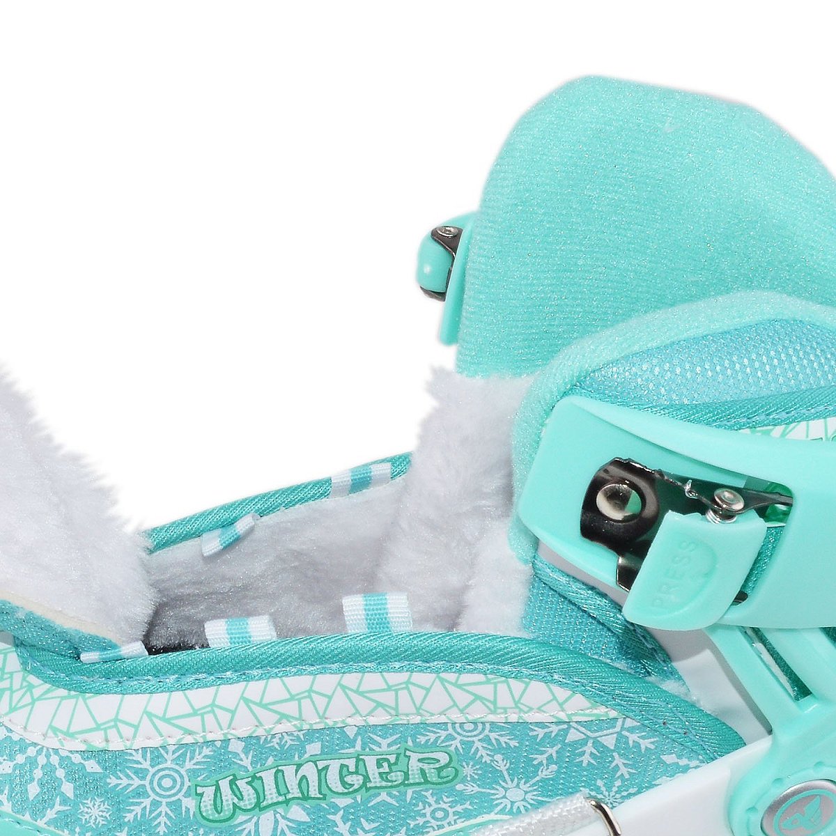 Раздвижные коньки Wntr mint (с мехом)