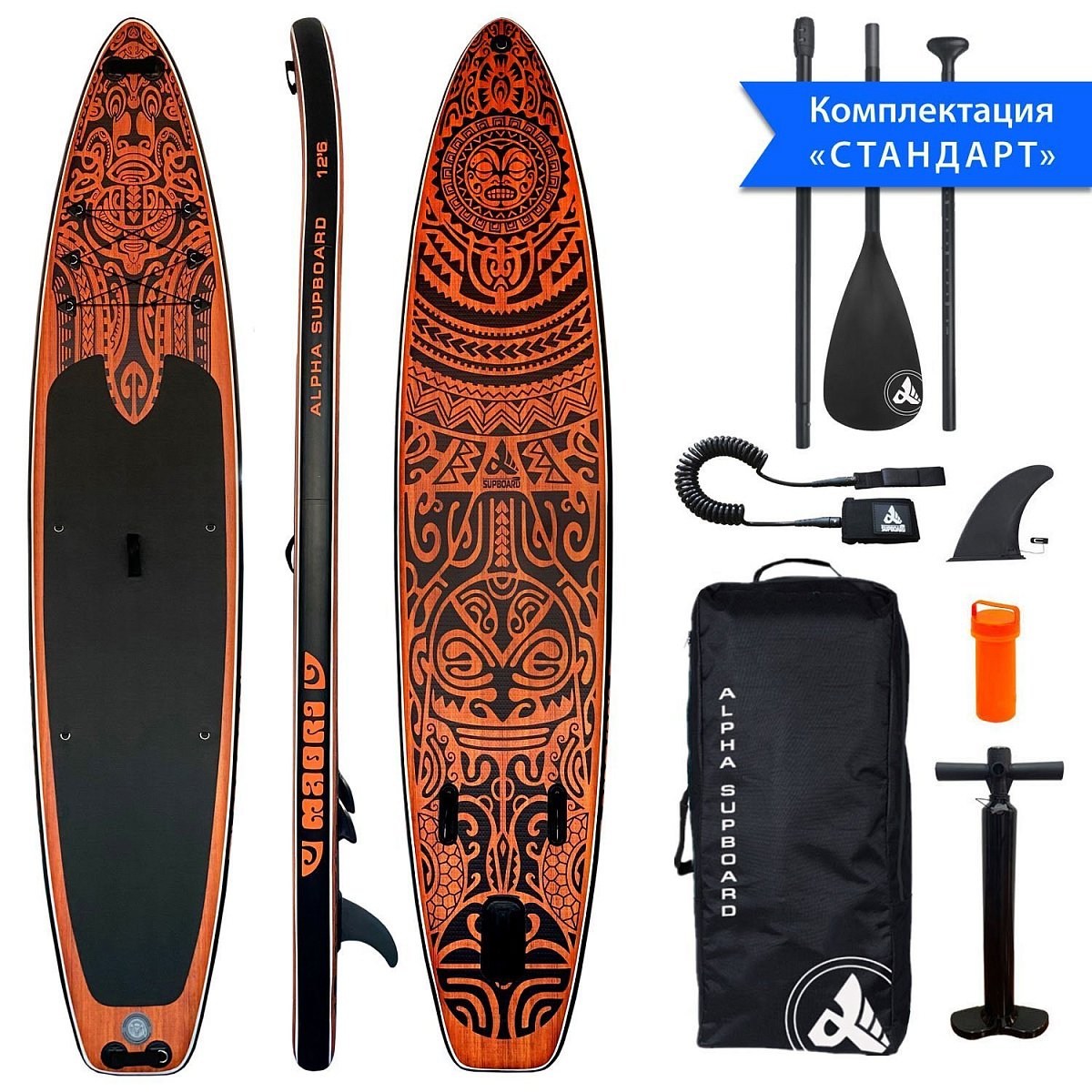 Надувная SUP-доска Сапборд (SUP board) MAORI-12.6