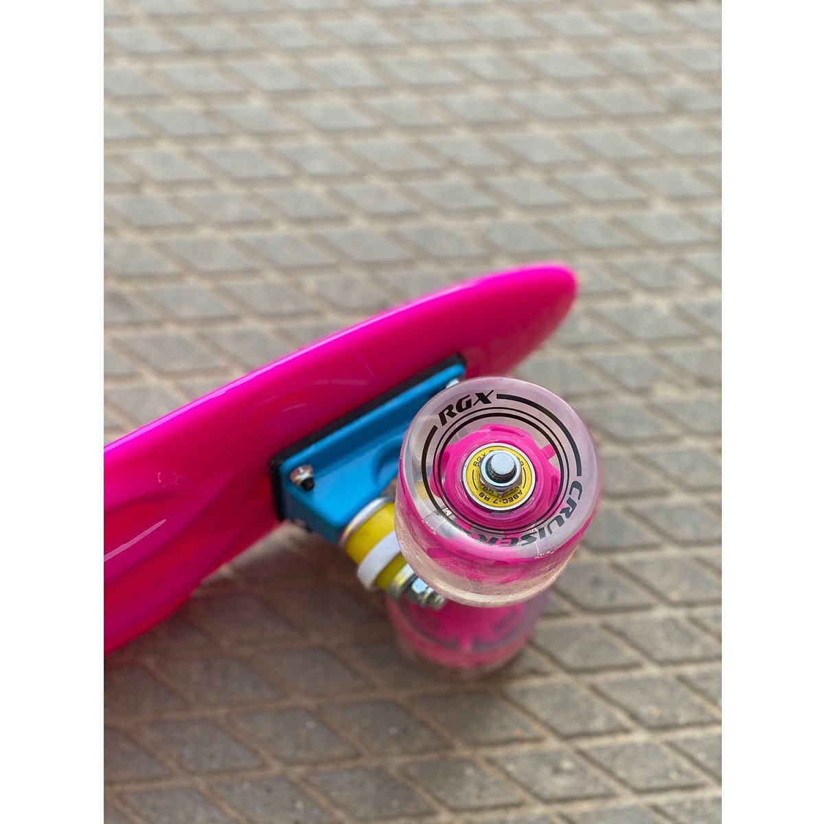 Мини-круизер PNB-01GW (22") Pink светящиеся колеса