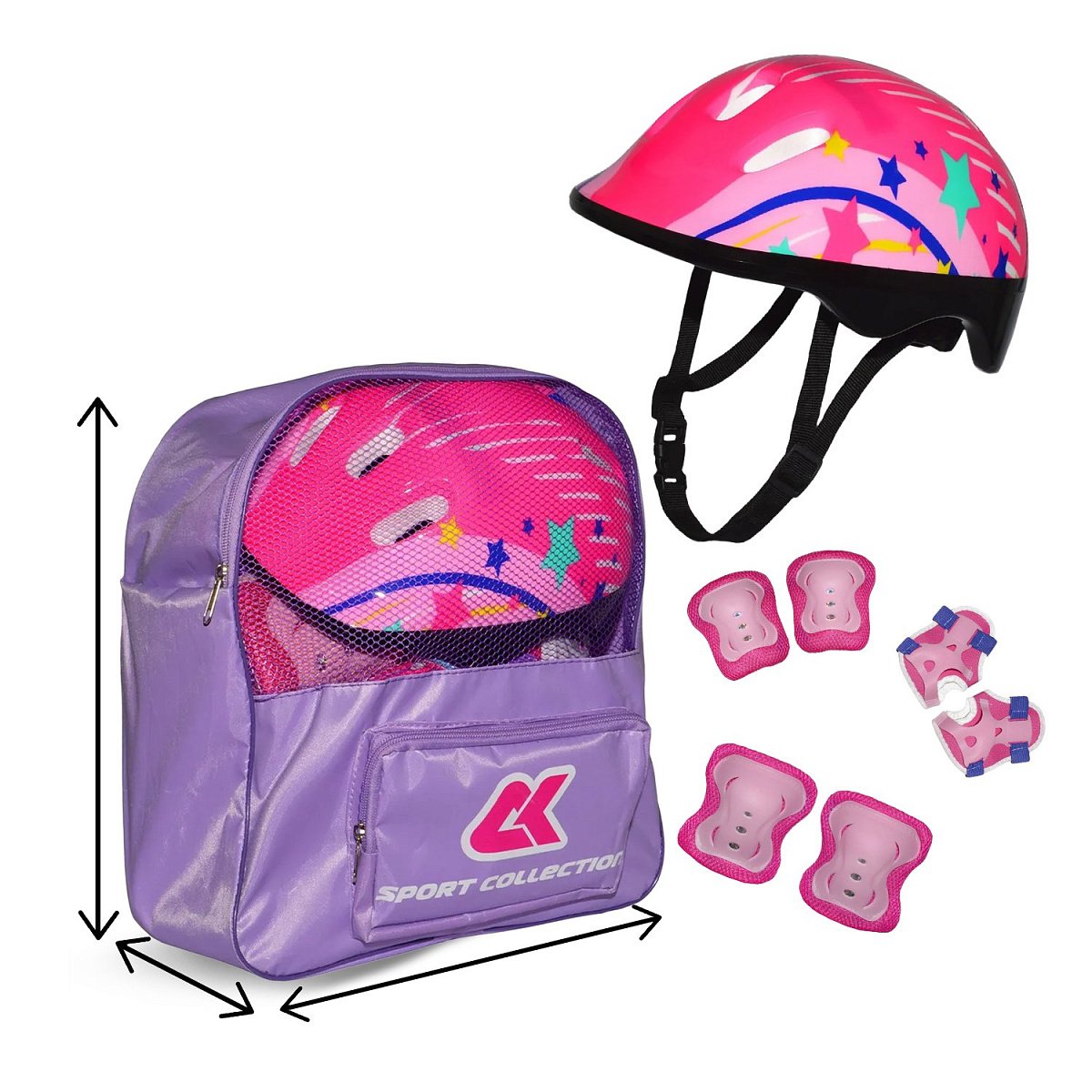 Набор коньки раздвижные ледовые SET CK-SK1105 mint