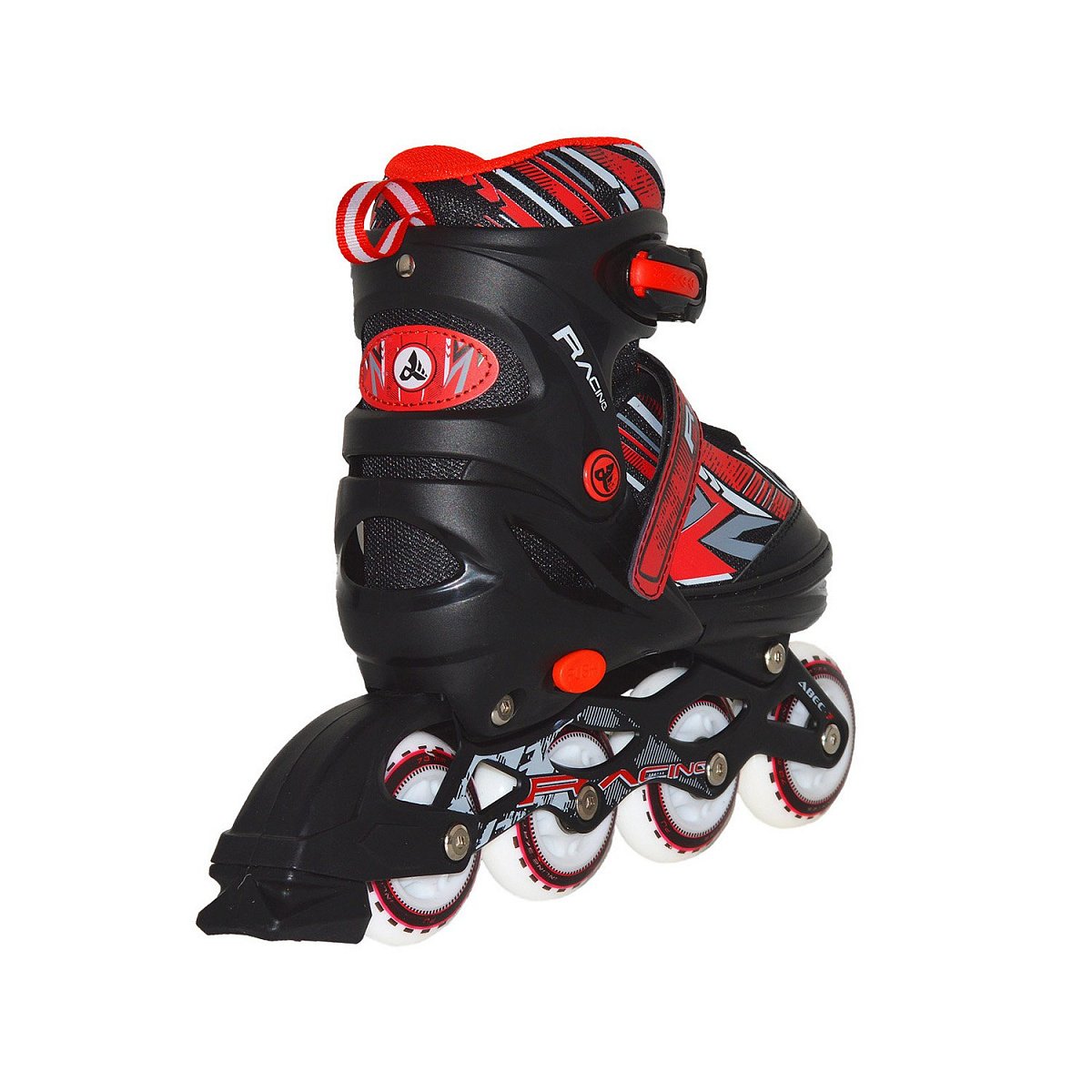 Раздвижные роликовые коньки Racing Red LED подсветка колес