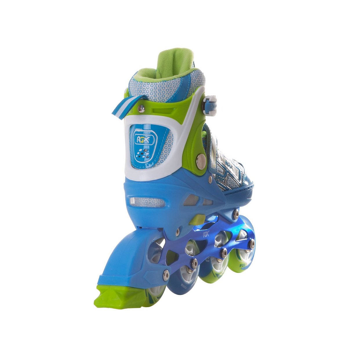 Раздвижные роликовые коньки Yuppie Blue LED подсветка колес