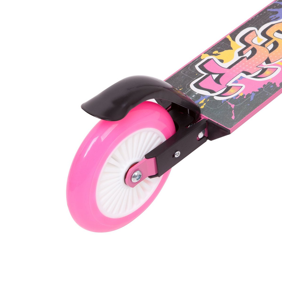 Самокат GRAFFITI 125мм pink