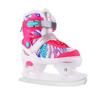 Раздвижные коньки CK-SK1116 Pink (светящийся ремешок в подарок)