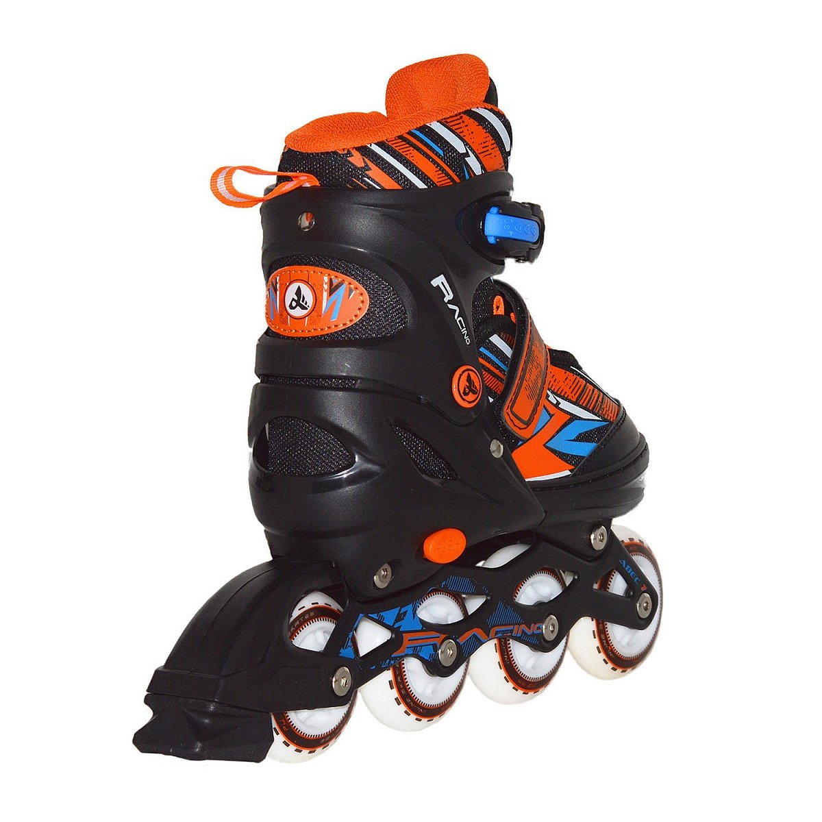 Раздвижные роликовые коньки Racing Orange LED подсветка колес