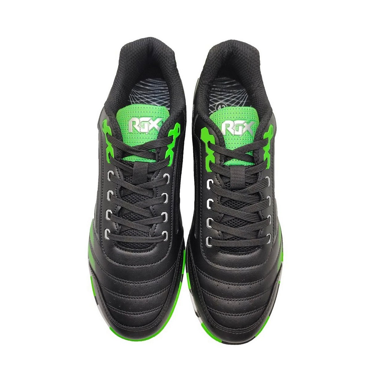 Бутсы зальные SB-M-061 Black/Green детские