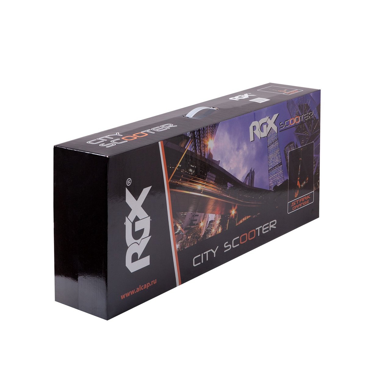 Самокат STRK 200мм orange (100% алюминий, передний амортизатор)
