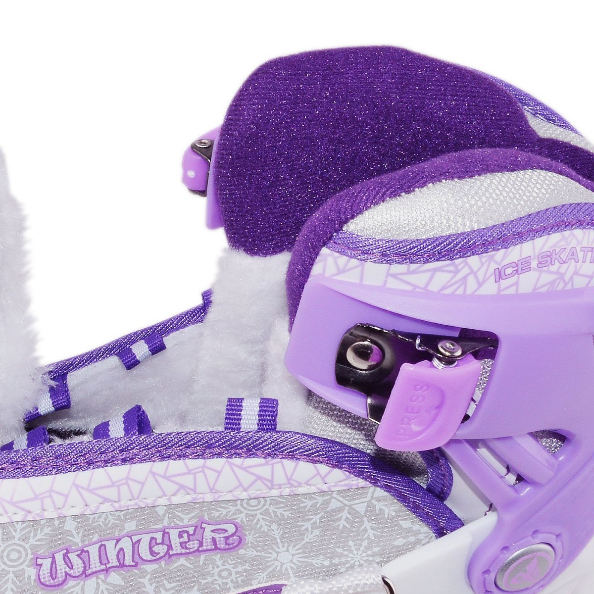 Раздвижные коньки Wntr violet (с мехом)