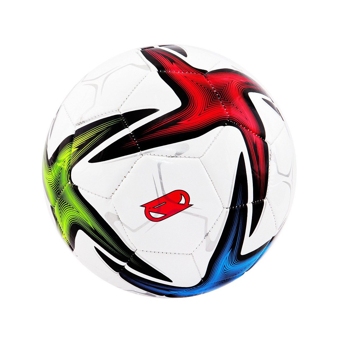 Мяч футбольный RGX-FB-1725 White/Red/Blue/Green Sz5