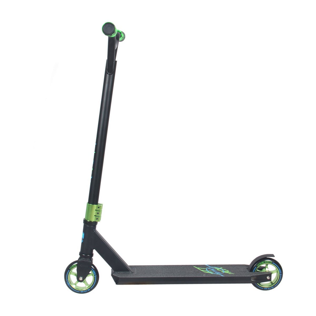 Самокат трюковый ATTACK HIC 110мм black/green