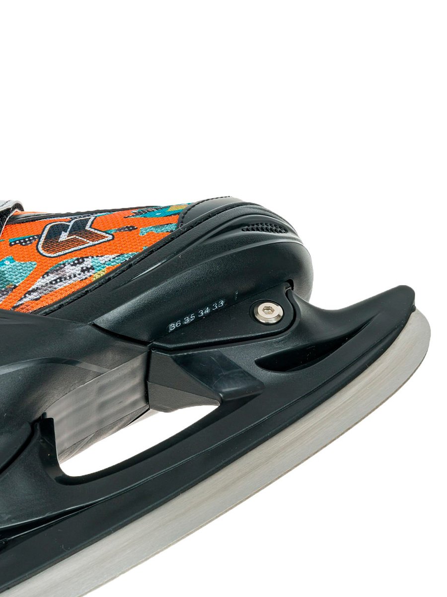 Раздвижные коньки CK-SK1108 Orange (светящийся ремешок в подарок)