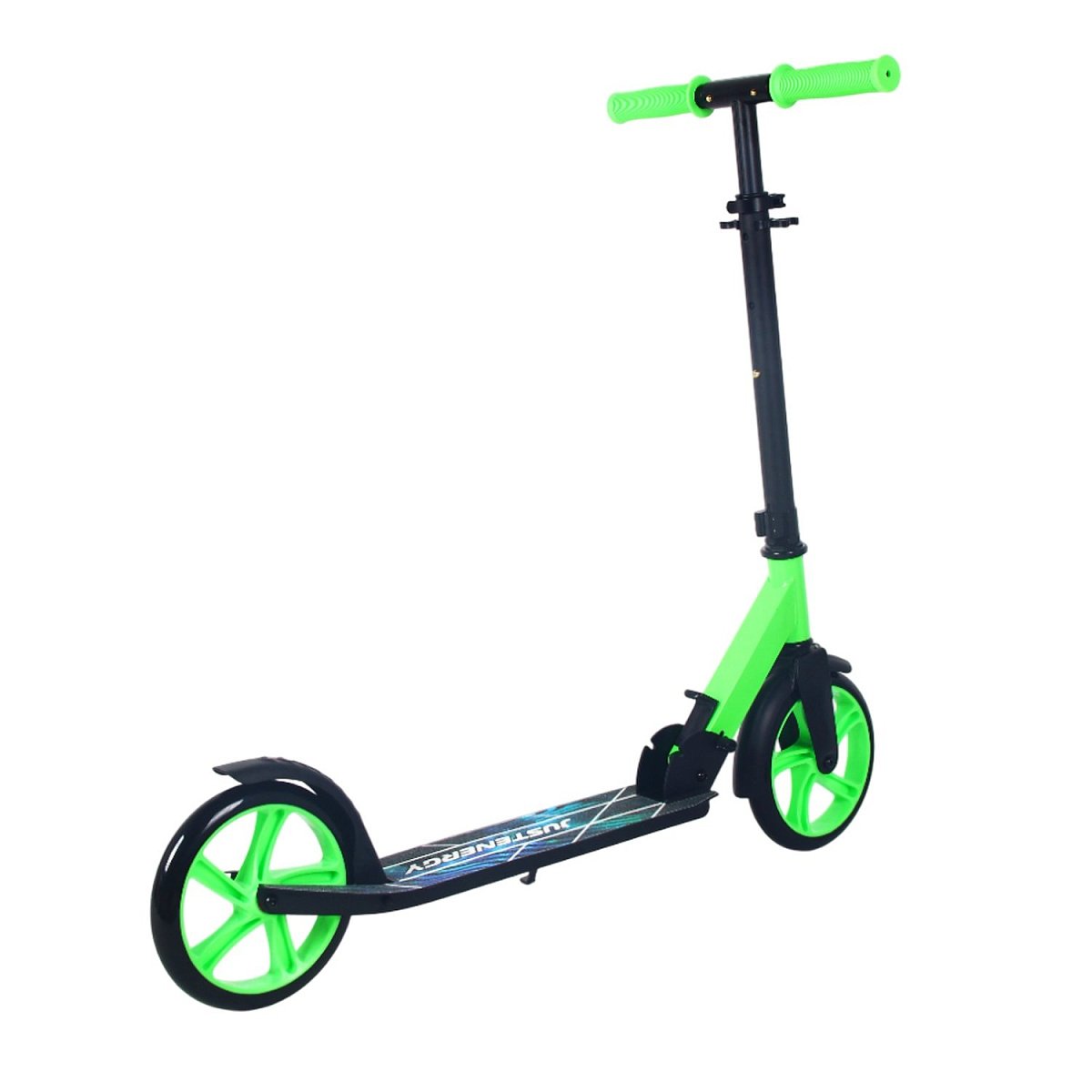 Самокат JE-SA200-50 200мм green (фонарь и наклейка в подарок)