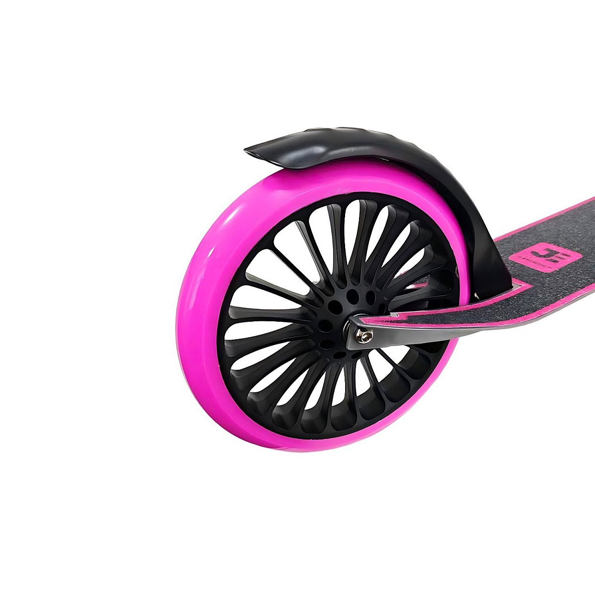 Самокат JE-SA200-55 200мм pink (фонарь в подарок)