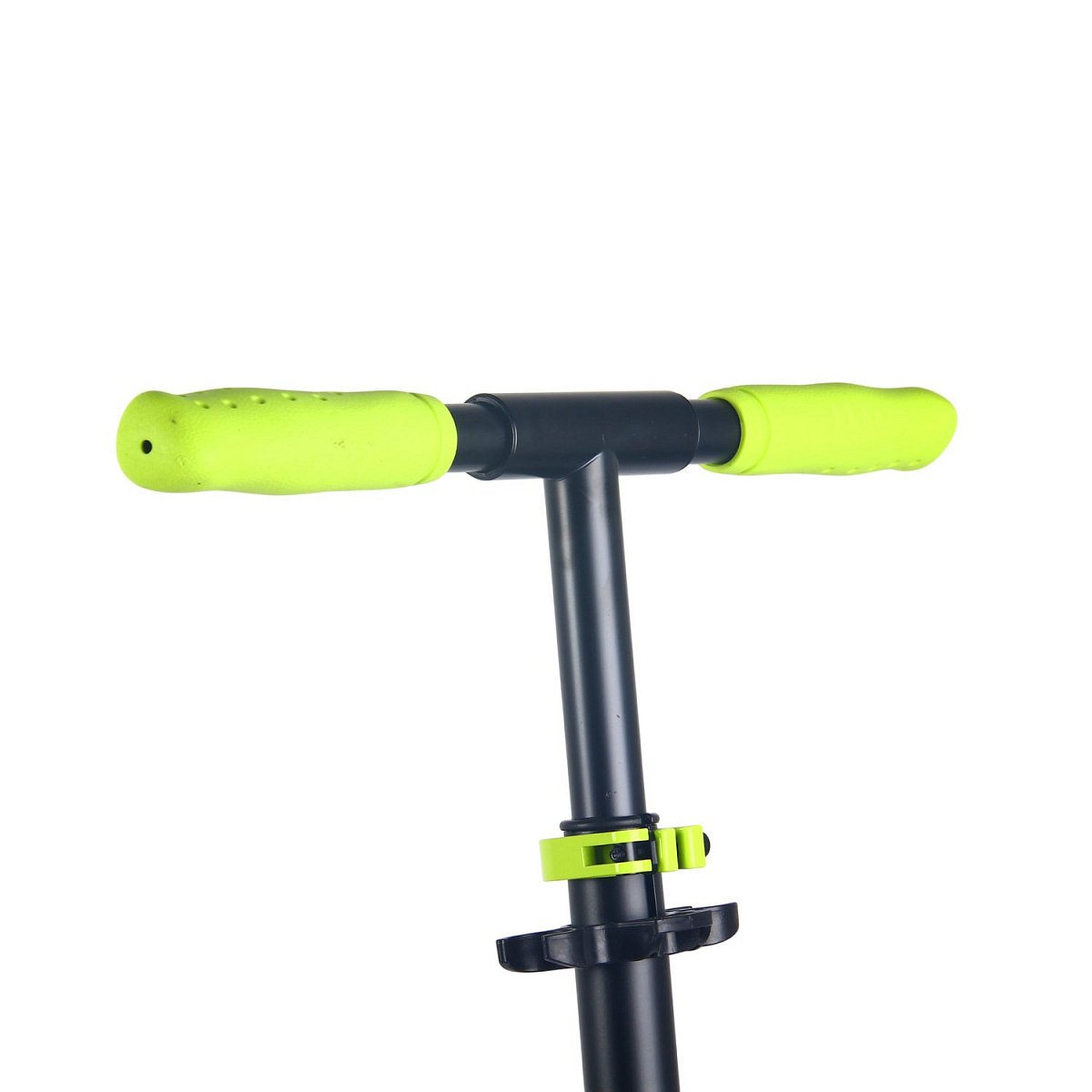 Самокат JE-SA200-58 200мм black-lime (наклейки в подарок)