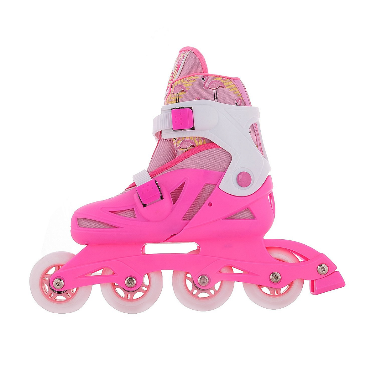 Раздвижные роликовые коньки Flamingo pink