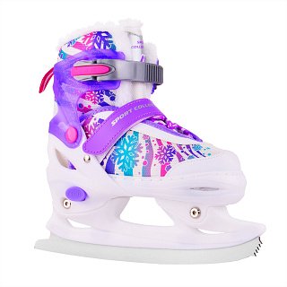 Раздвижные коньки CK-SK1116 Violet (светящийся ремешок в подарок)