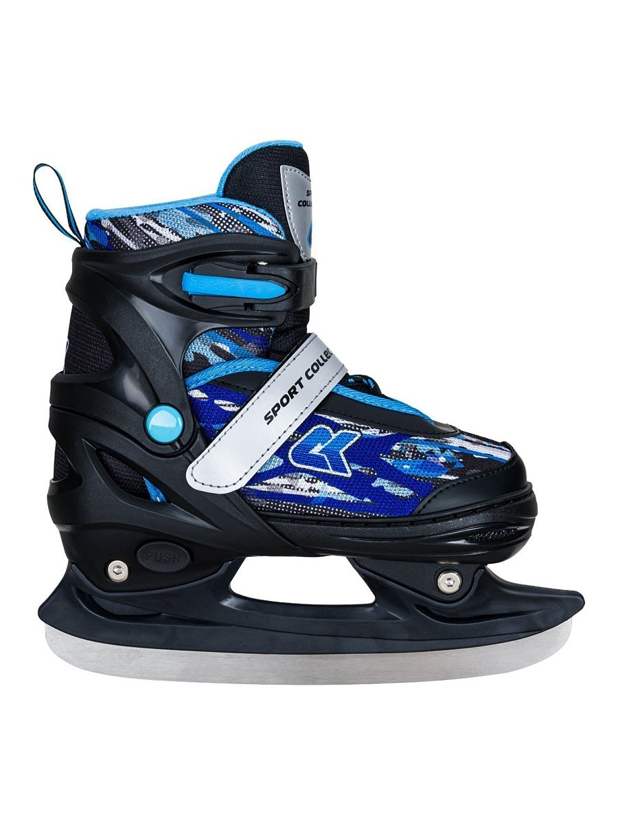 Раздвижные коньки CK-SK1108 Blue (светящийся ремешок в подарок)