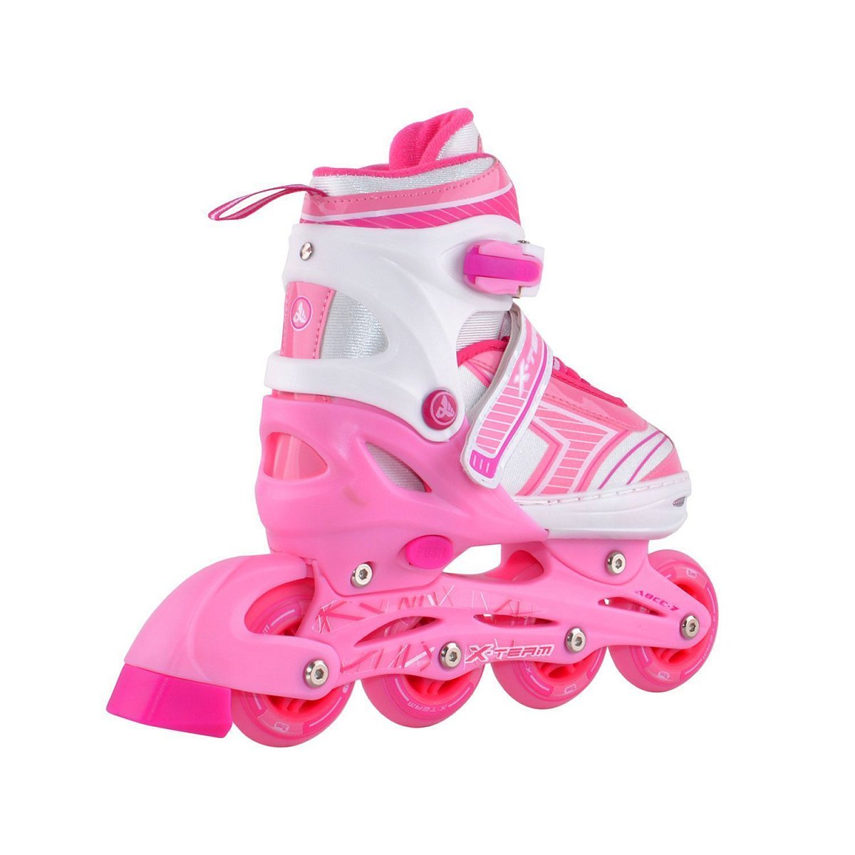 Раздвижные роликовые коньки X-TEAM pink