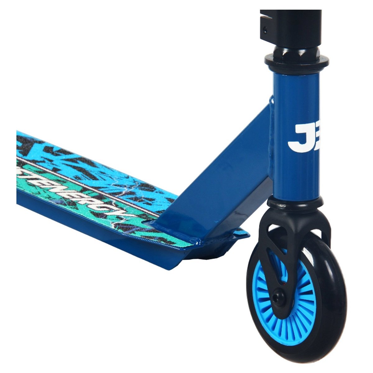 Самокат трюковый JE-ST100-20 100мм blue