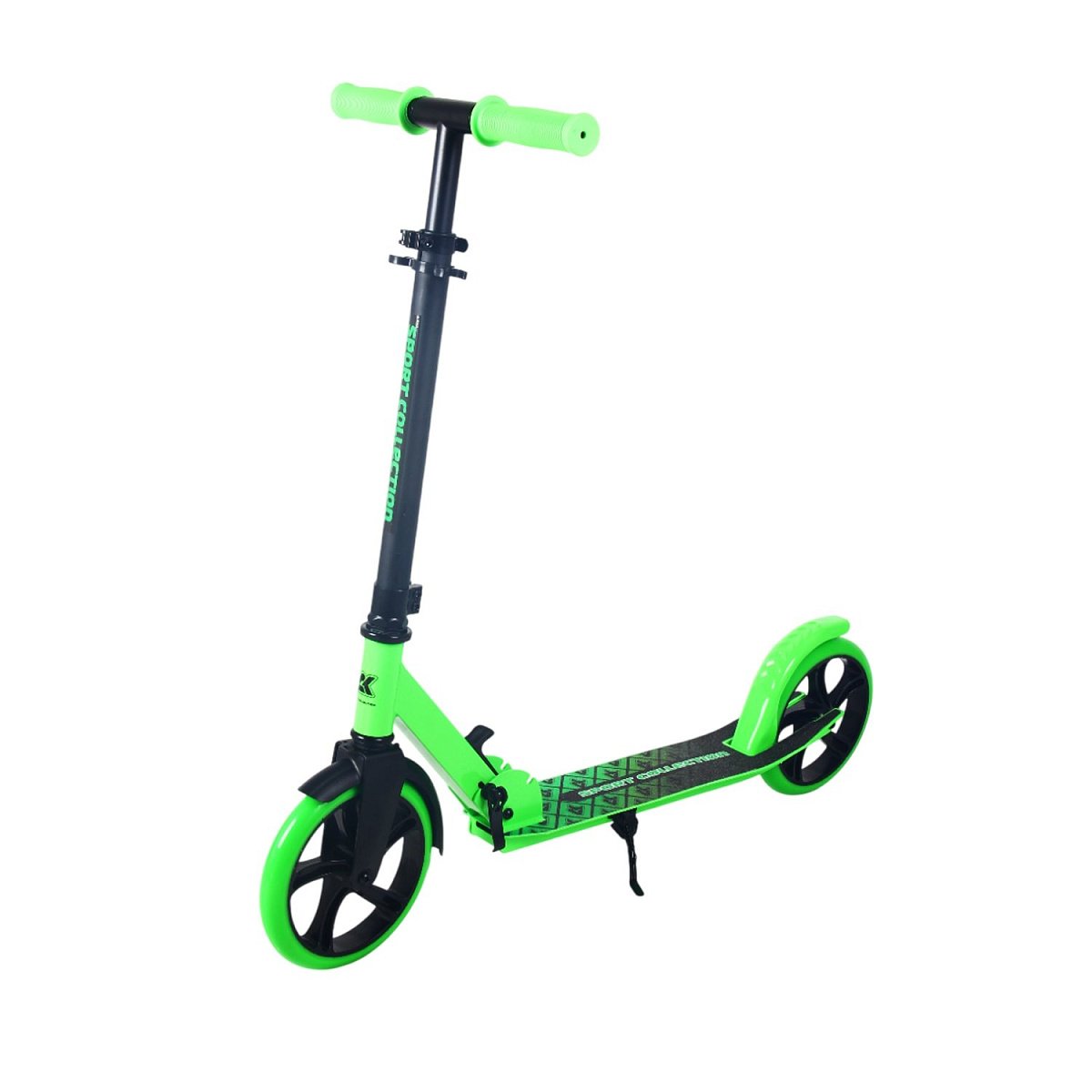 Самокат CK-SA200-2 200мм green (фонарь и наклейка в подарок)
