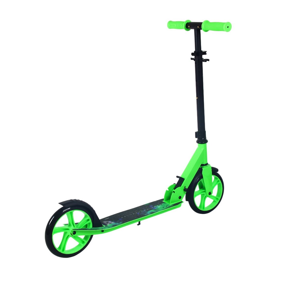 Самокат CK-SA200-1 200мм green (фонарь и наклейка в подарок)