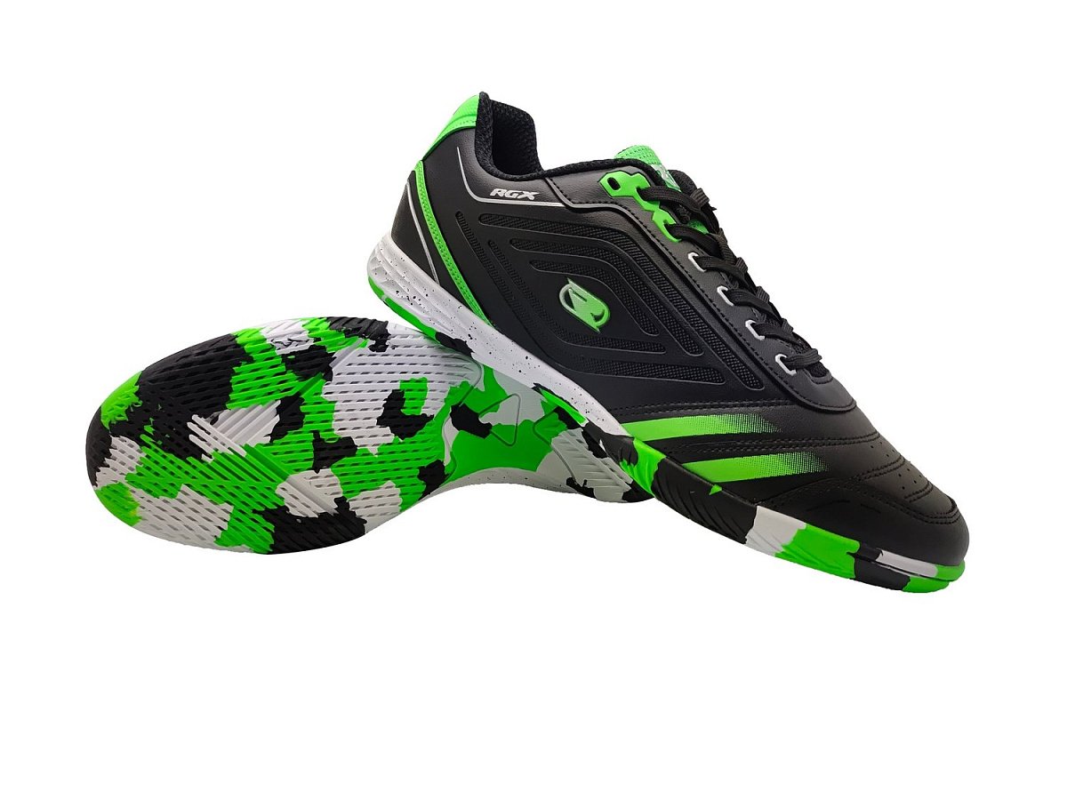 Бутсы зальные SB-M-061 Black/Green