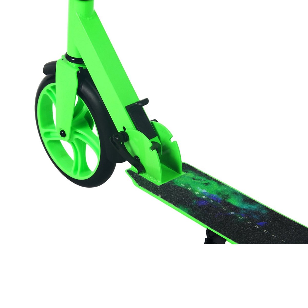 Самокат CK-SA200-1 200мм green (фонарь и наклейка в подарок)