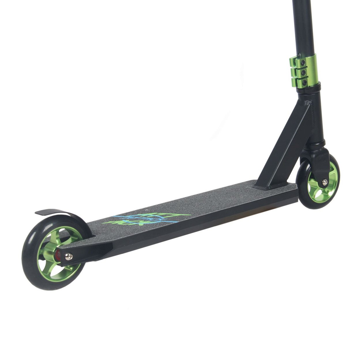 Самокат трюковый ATTACK HIC 110мм black/green