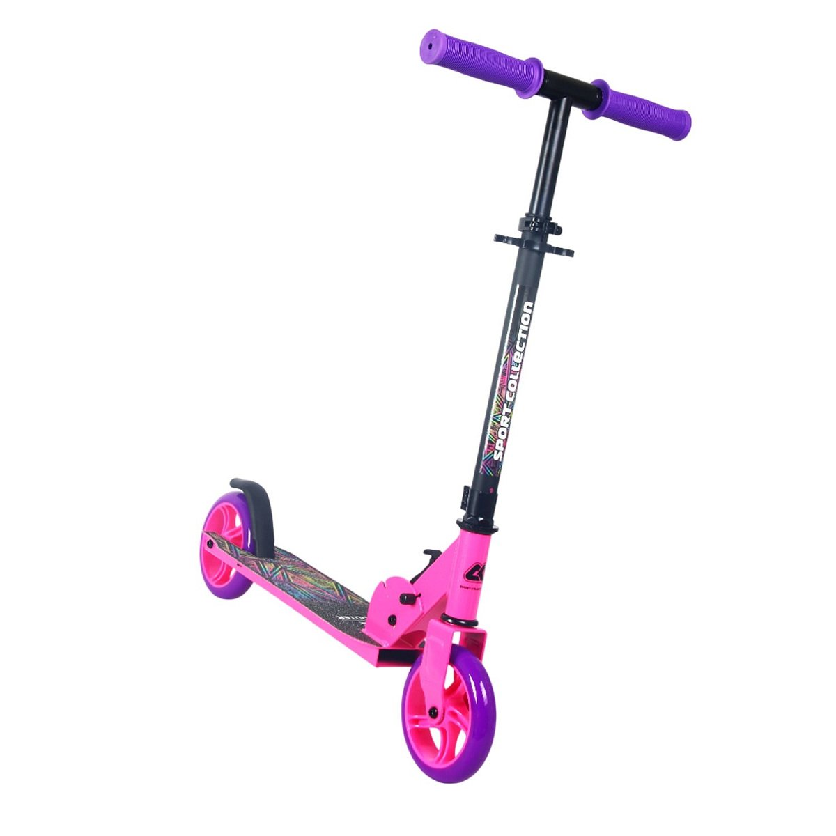 Самокат CK-SJ145-40 145мм pink (фонарь и наклейка в подарок)