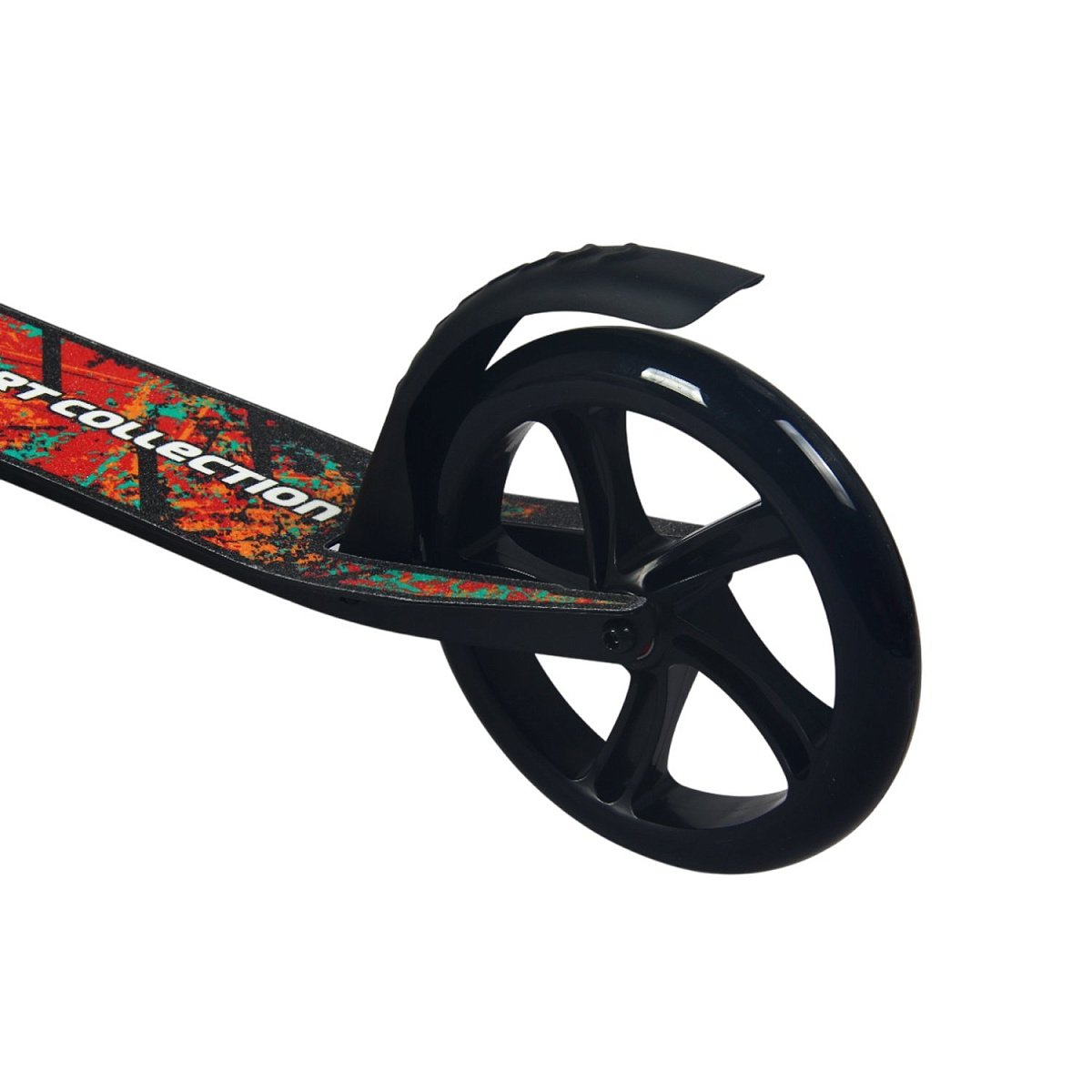 Самокат CK-SA200-5 200мм black (фонарь и наклейка в подарок)