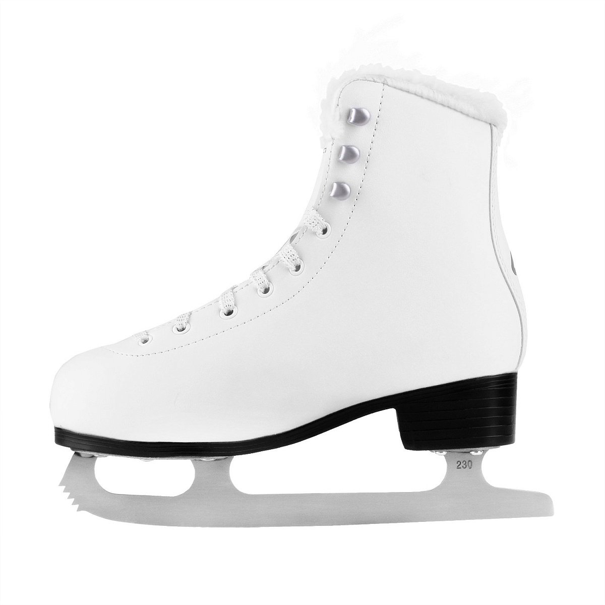 Фигурные коньки CK-SF2200 Silver (фонарик в подарок)