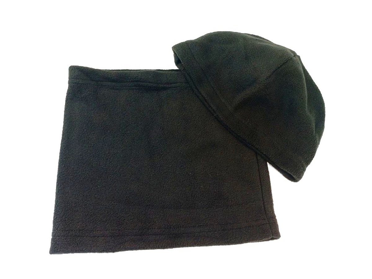 Комплект из флиса (шапка, снуд) AC-BK-05 черный