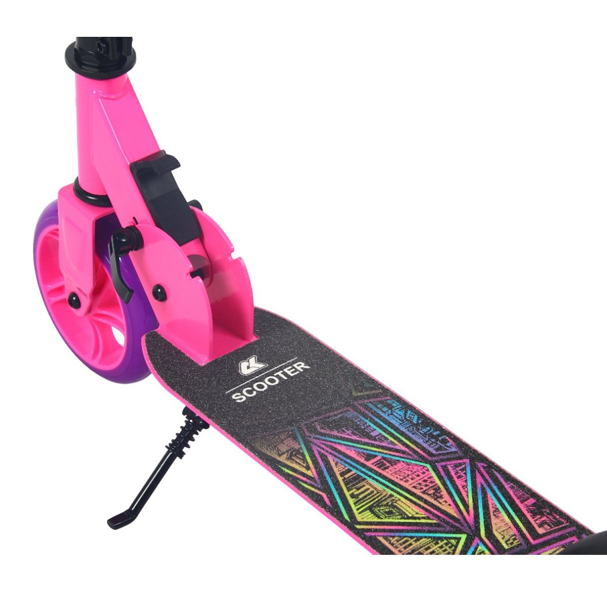 Самокат CK-SJ145-40 145мм pink (фонарь и наклейка в подарок)