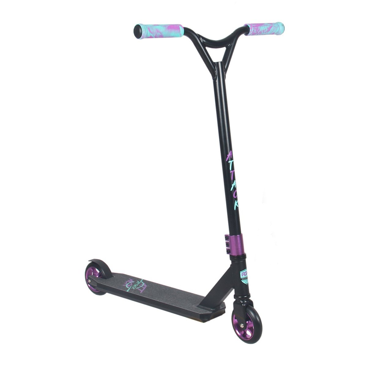 Самокат трюковый ATTACK HIC 110мм black/violet
