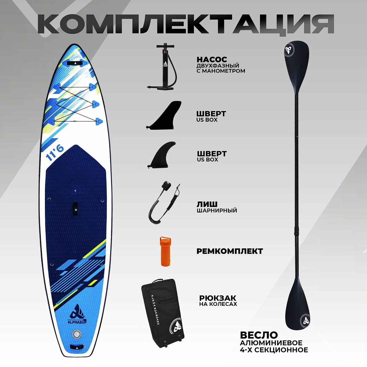 Сапборд WX-1100 BLUE COMFORT