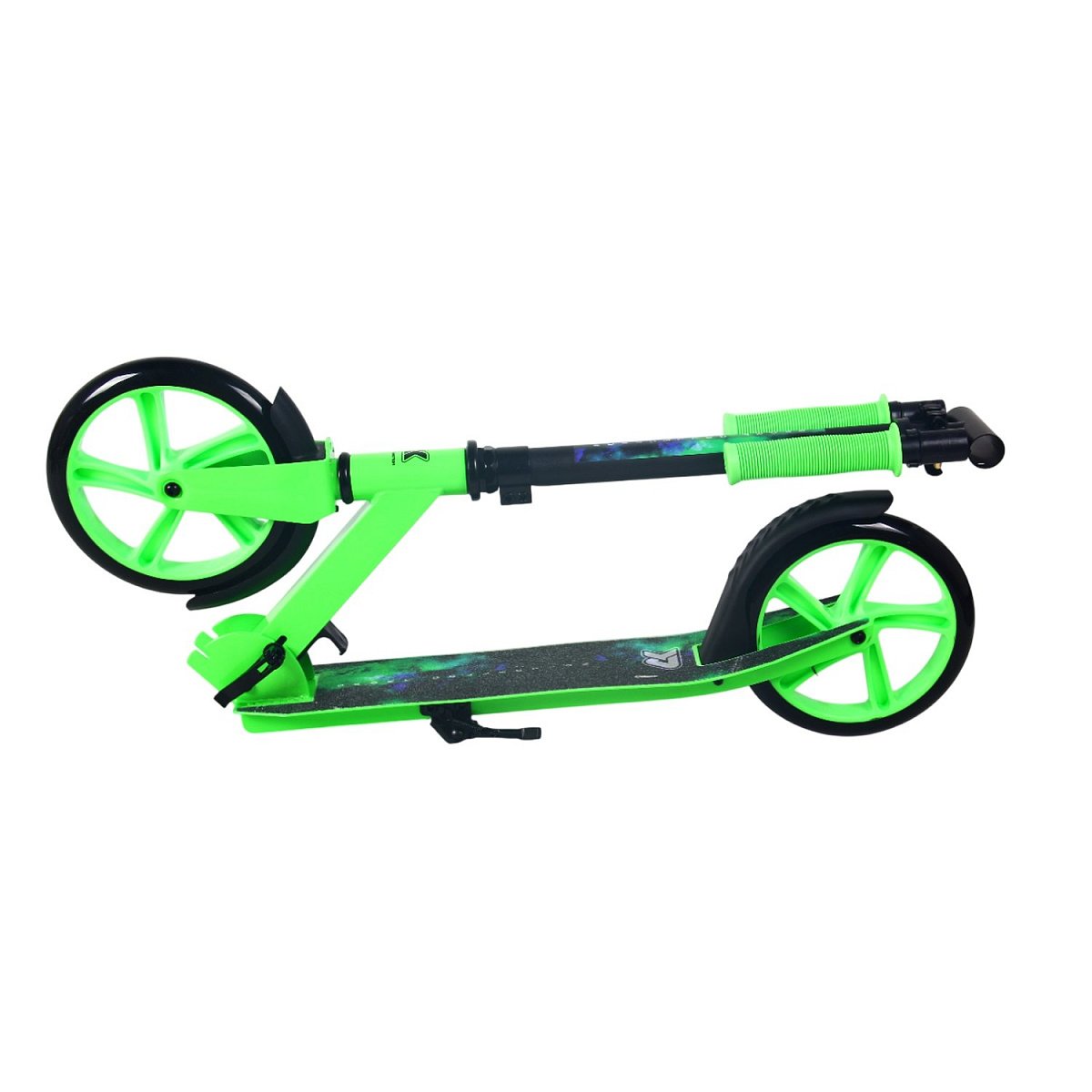 Самокат CK-SA200-1 200мм green (фонарь и наклейка в подарок)