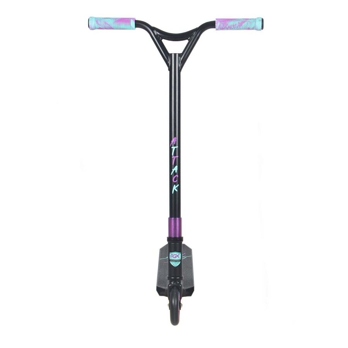 Самокат трюковый ATTACK HIC 110мм black/violet