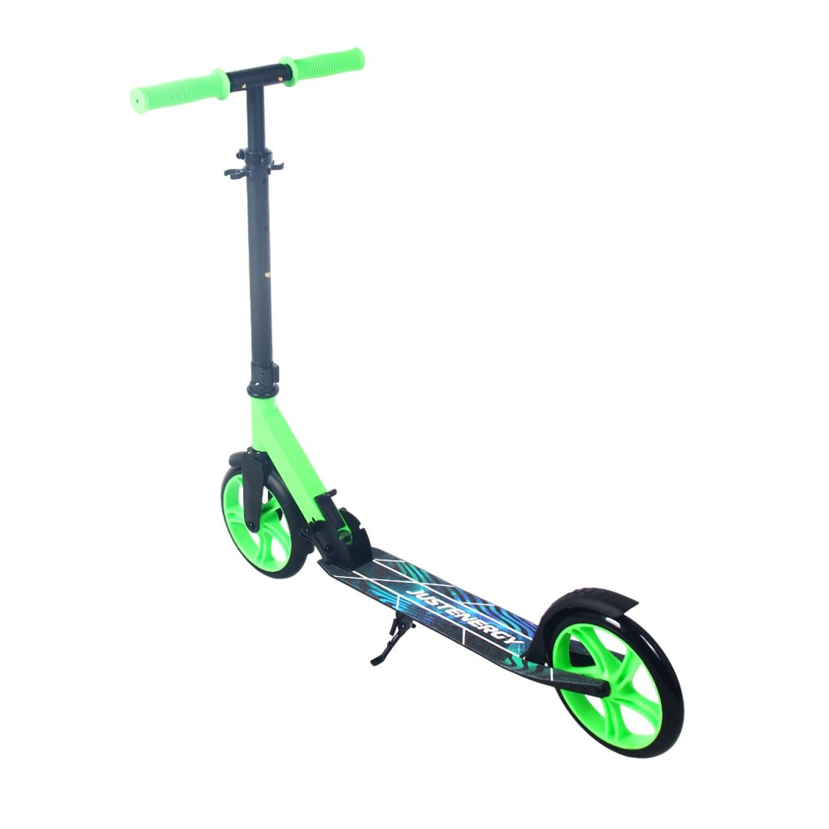 Самокат JE-SA200-50 200мм green (фонарь и наклейка в подарок)