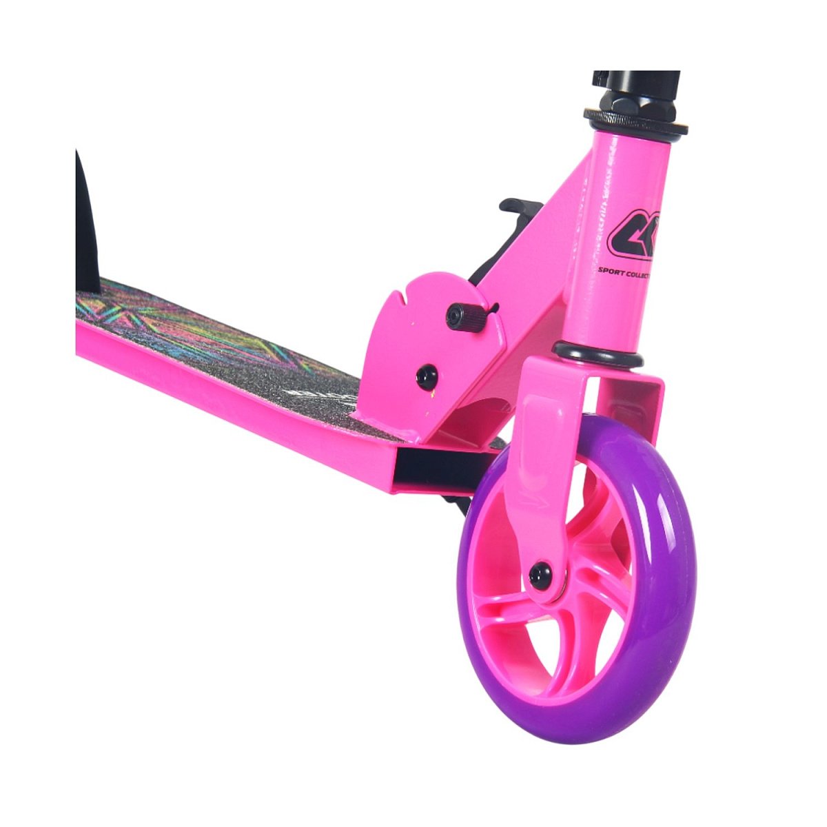 Самокат CK-SJ145-40 145мм pink (фонарь и наклейка в подарок)