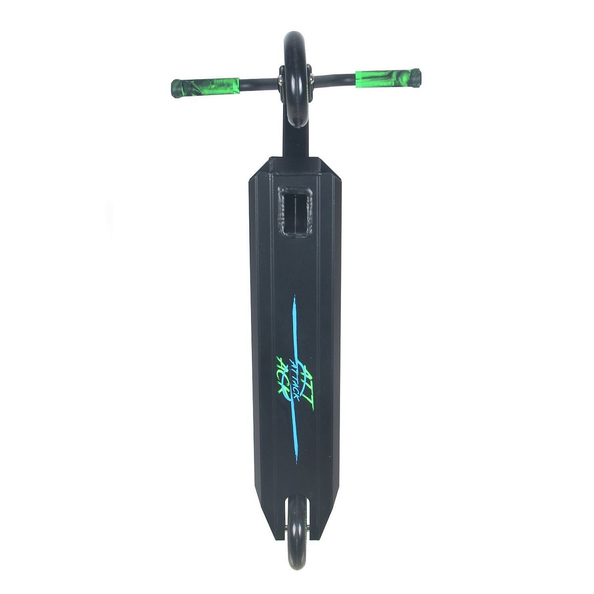 Самокат трюковый ATTACK HIC 110мм black/green