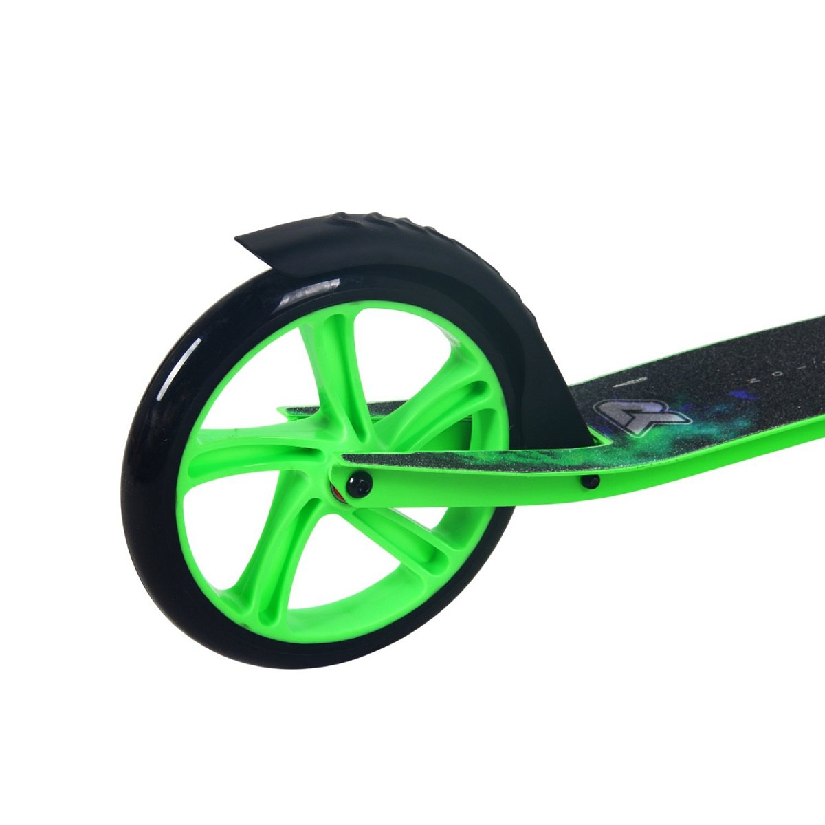 Самокат CK-SA200-1 200мм green (фонарь и наклейка в подарок)