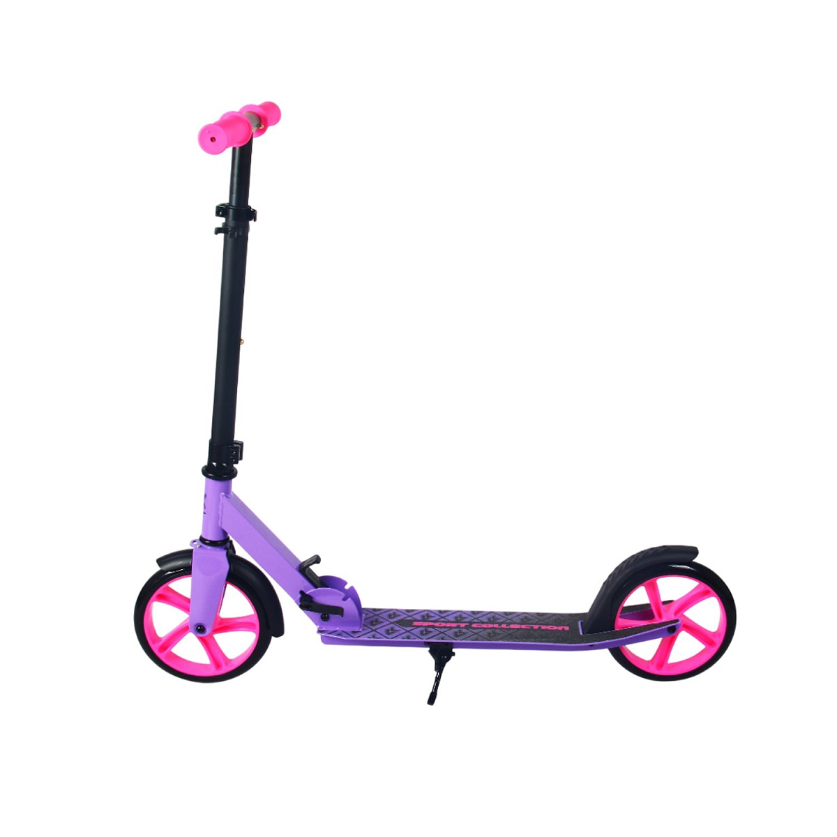 Самокат CK-SA200-2 200мм violet (фонарь и наклейка в подарок)