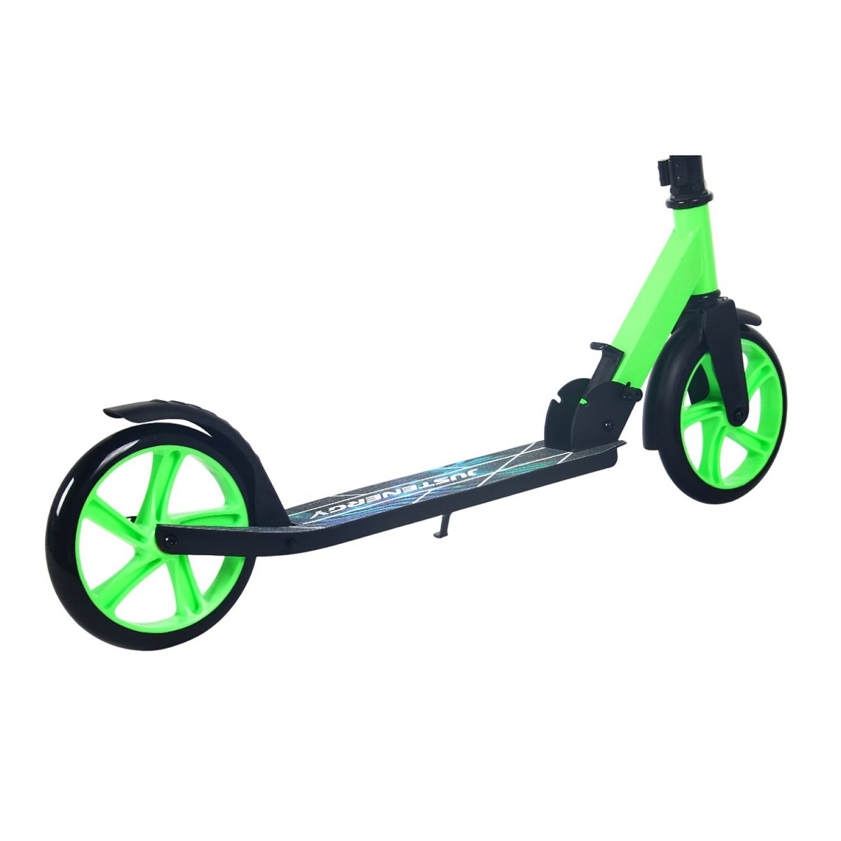 Самокат JE-SA200-50 200мм green (фонарь и наклейка в подарок)