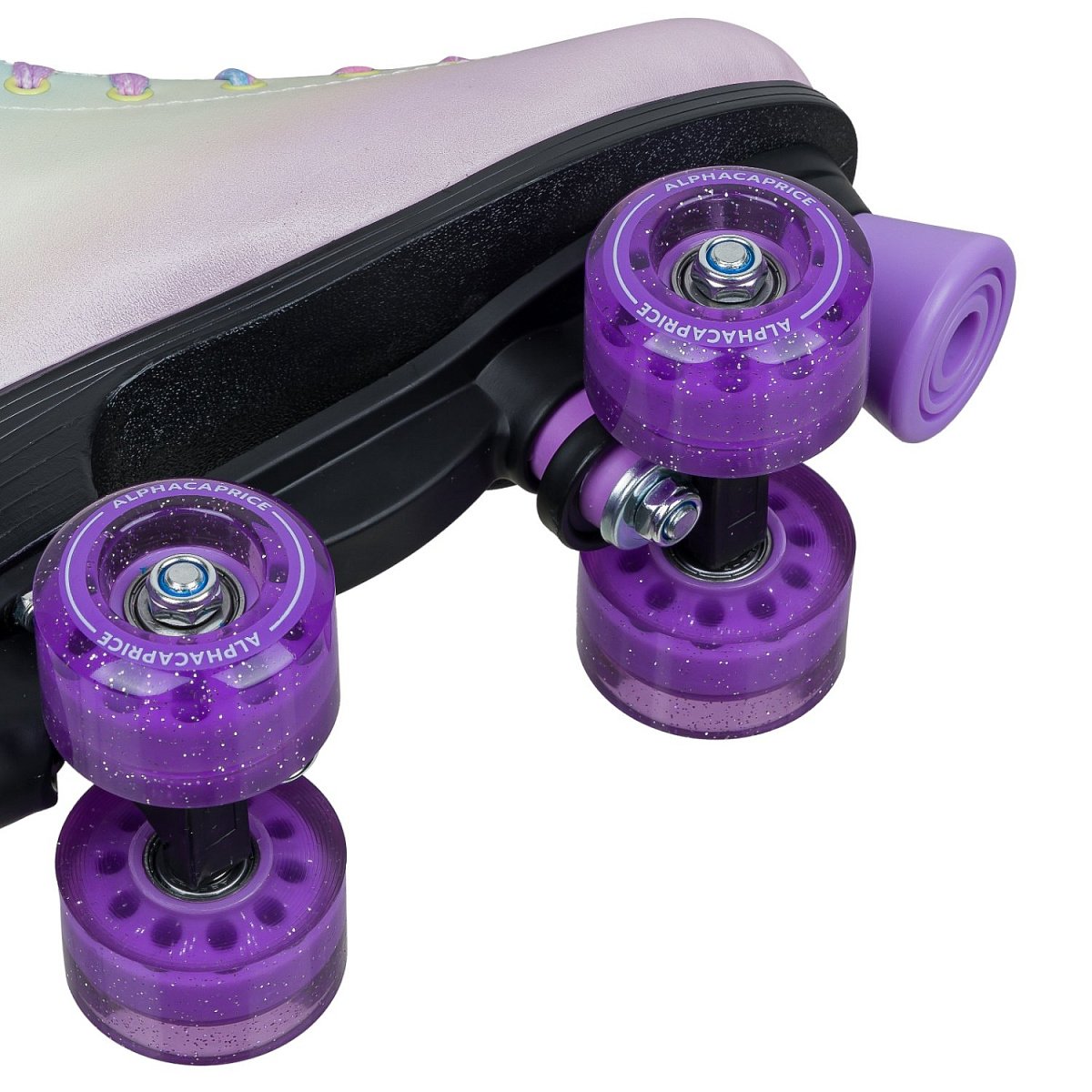 Роликовые коньки КВАДЫ AC-SQ-460-71 pink LED подсветка на раме