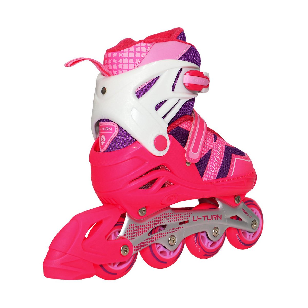 Раздвижные роликовые коньки YTORN Pink
