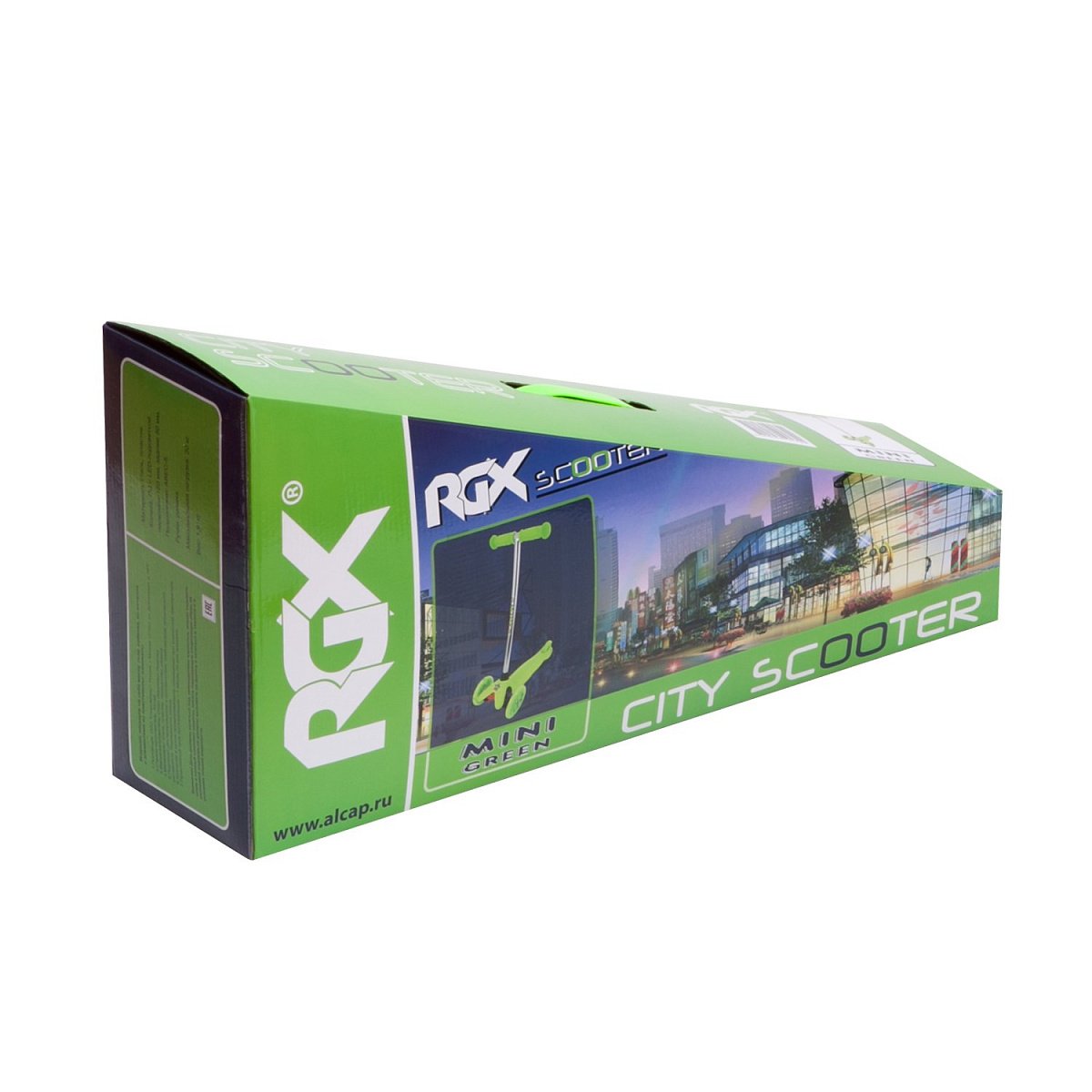 Самокат MINI LED green