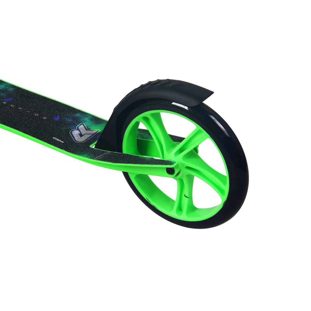 Самокат CK-SA200-1 200мм green (фонарь и наклейка в подарок)