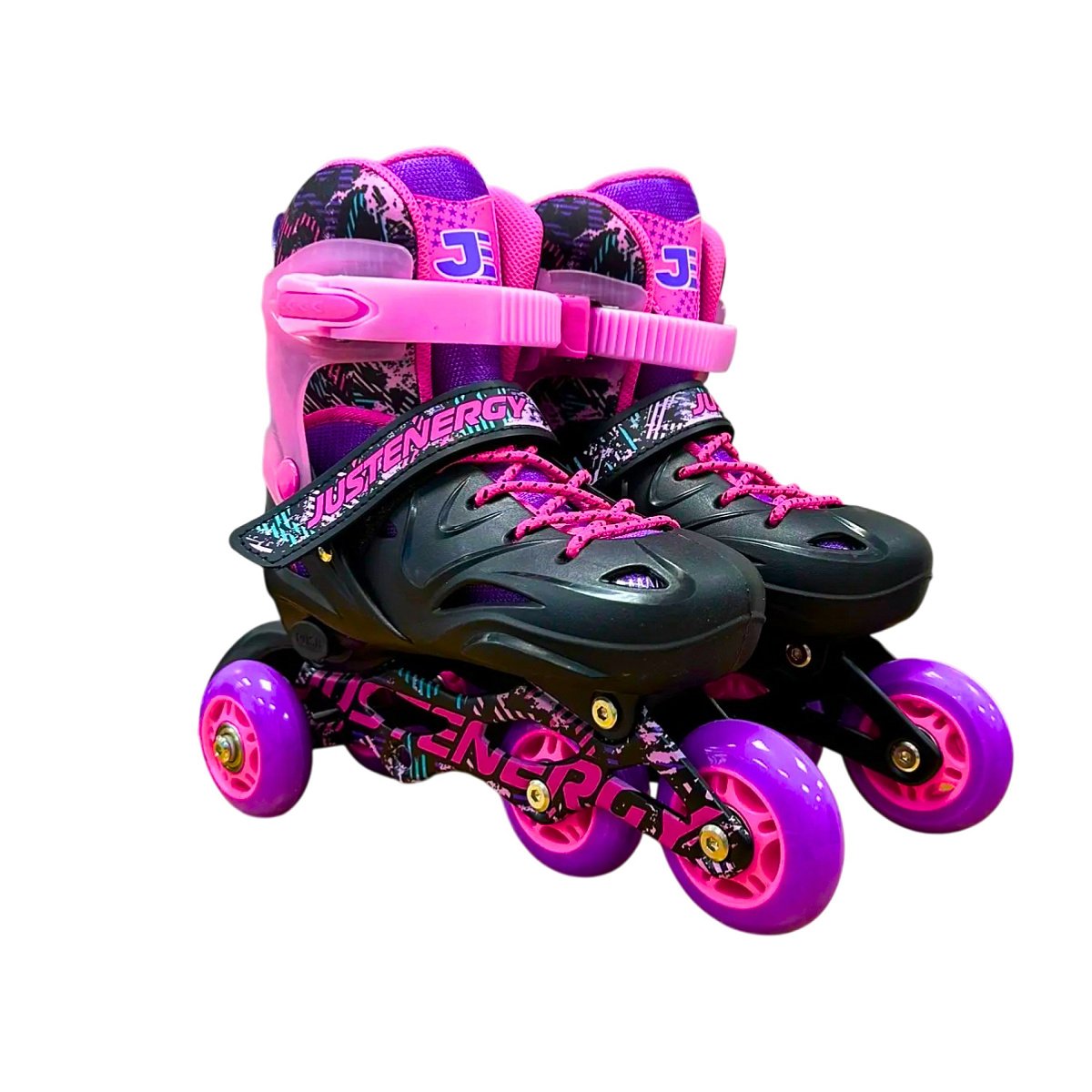 Раздвижные роликовые коньки JE-SK-P580-53 Black-Pink