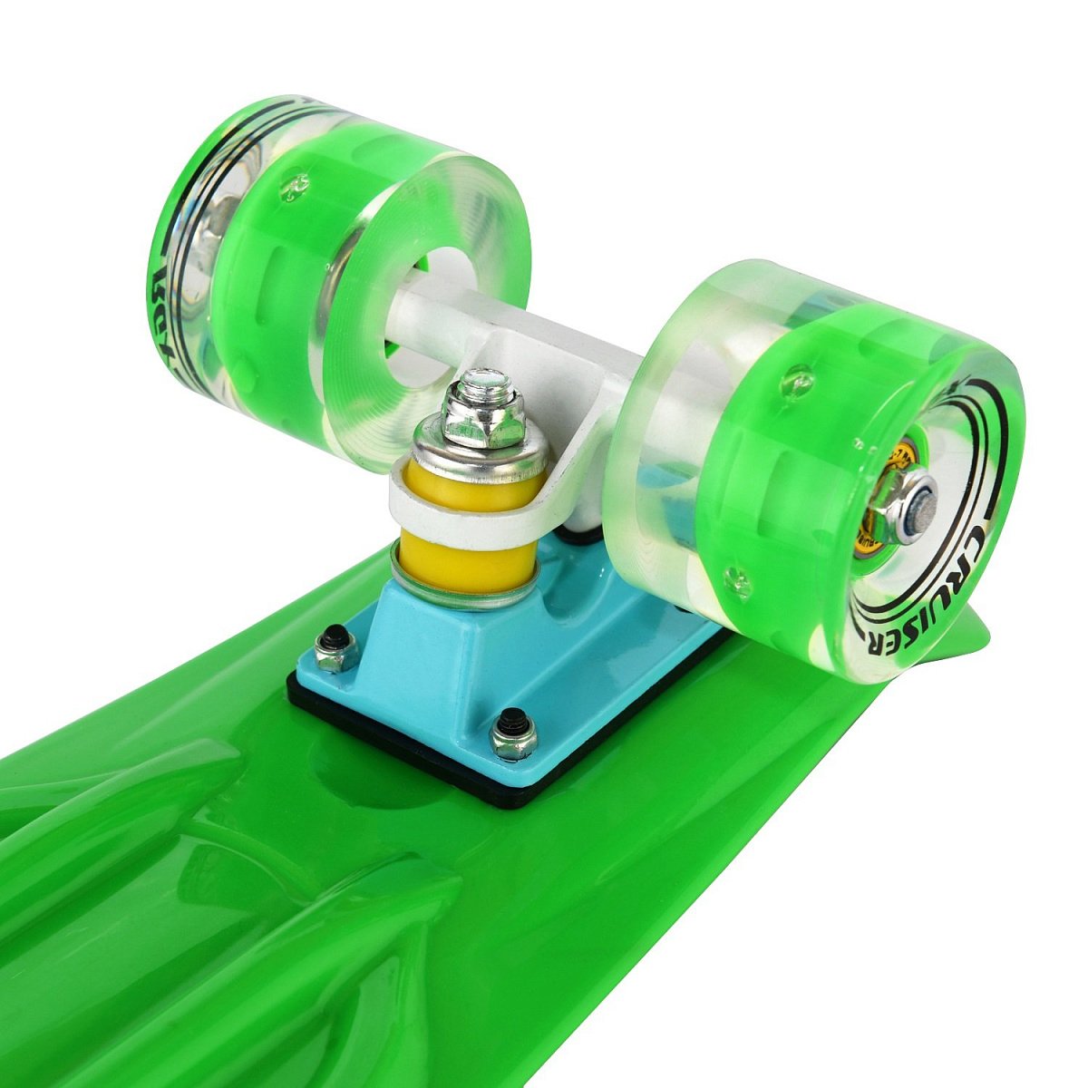 Мини-круизер PNB-01GW (22") Green светящиеся колеса
